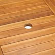BaraSh Conjunto de Comedor de jardín 7 Piezas Madera Maciza de Teca