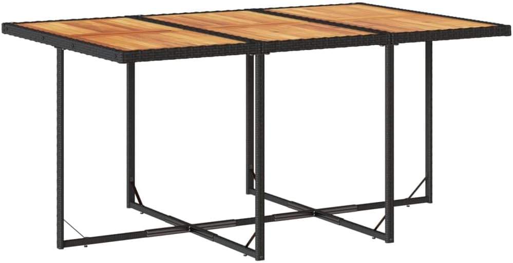 Mesa Jardin Exterior con 6 Sillas, Mesa y Sillas De Comedor De Ratán, Gris 7 pzas Type-98