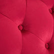 Tumbona roja de terciopelo 145 x 52 x 77 cm (largo x ancho x alto)