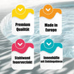 Piscina Set de ovales de pared de acero inoxidable 5,25 m x 3,20 m x 1,20 m