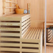 Estufa de sauna para 3 personas, incluye piedras para sauna, 2 lámparas, cristal de seguridad