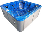 Whirlpool Oasis Maxi Azul - con Tapa y escalones - Dimensiones 210 x 210 x 95 cm