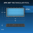 Juego de Piscina Rectangular de 24' x 12' x 52