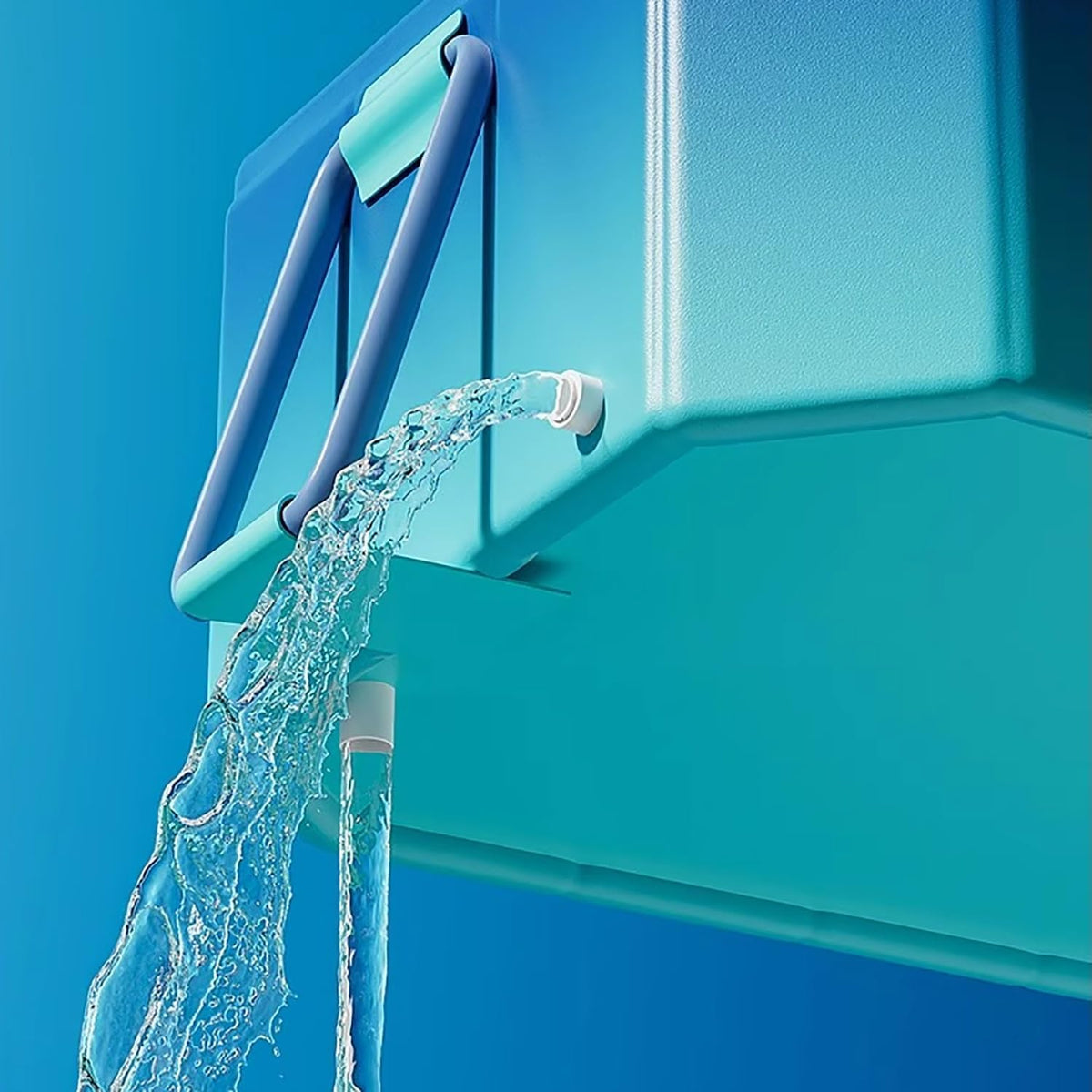 Piscina sobre el suelo con tobogán, piscina familiar no inflable para exteriors