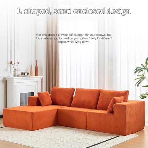 Sofá cama modular en forma de L, moderno sofá convertible con chaise