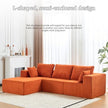 Sofá cama modular en forma de L, moderno sofá convertible con chaise