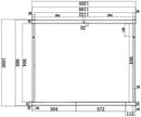 Sauna de infrarrojos 120 x 100 puertas de cristal con estructura de madera, dos personas