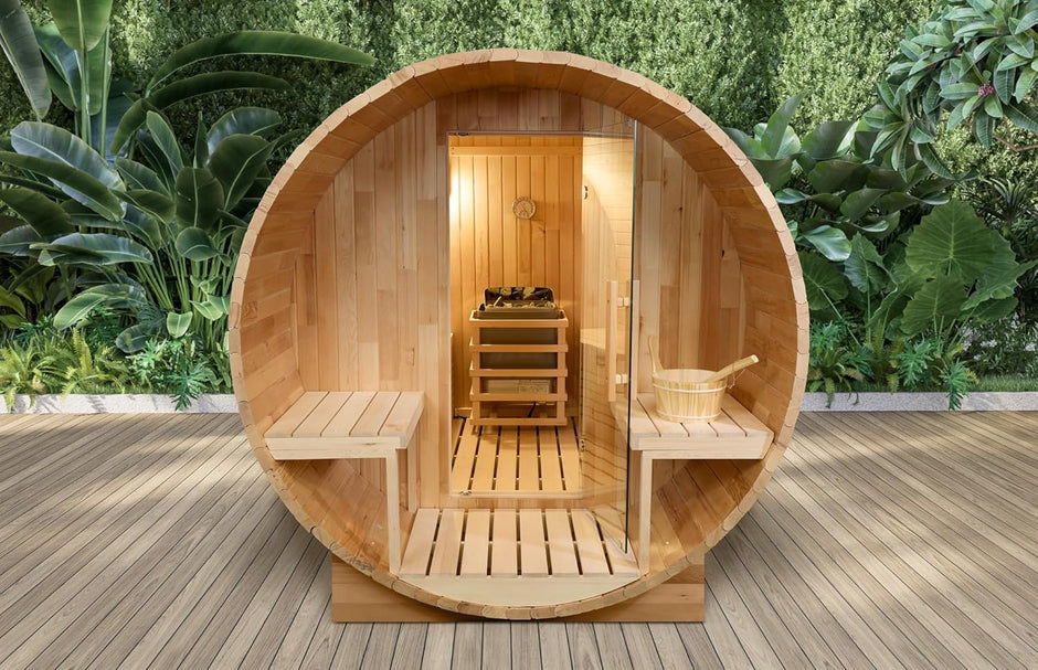 Sauna 6 Personas de Vapor con Estufa de Piedras | Cuida la Piel I Elimina toxinas I Reduce el estrés | Radio I USB I Bluetooh
