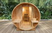 Sauna 6 Personas de Vapor con Estufa de Piedras | Cuida la Piel I Elimina toxinas I Reduce el estrés | Radio I USB I Bluetooh