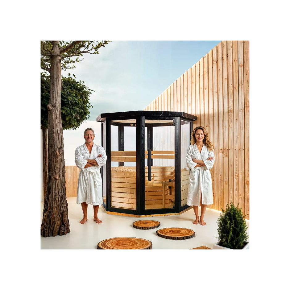 Sauna exterior de vapor para 4/5 personas