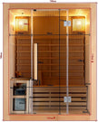 Estufa de sauna para 3 personas, incluye piedras de sauna, cristal de seguridad, con cubo con creador
