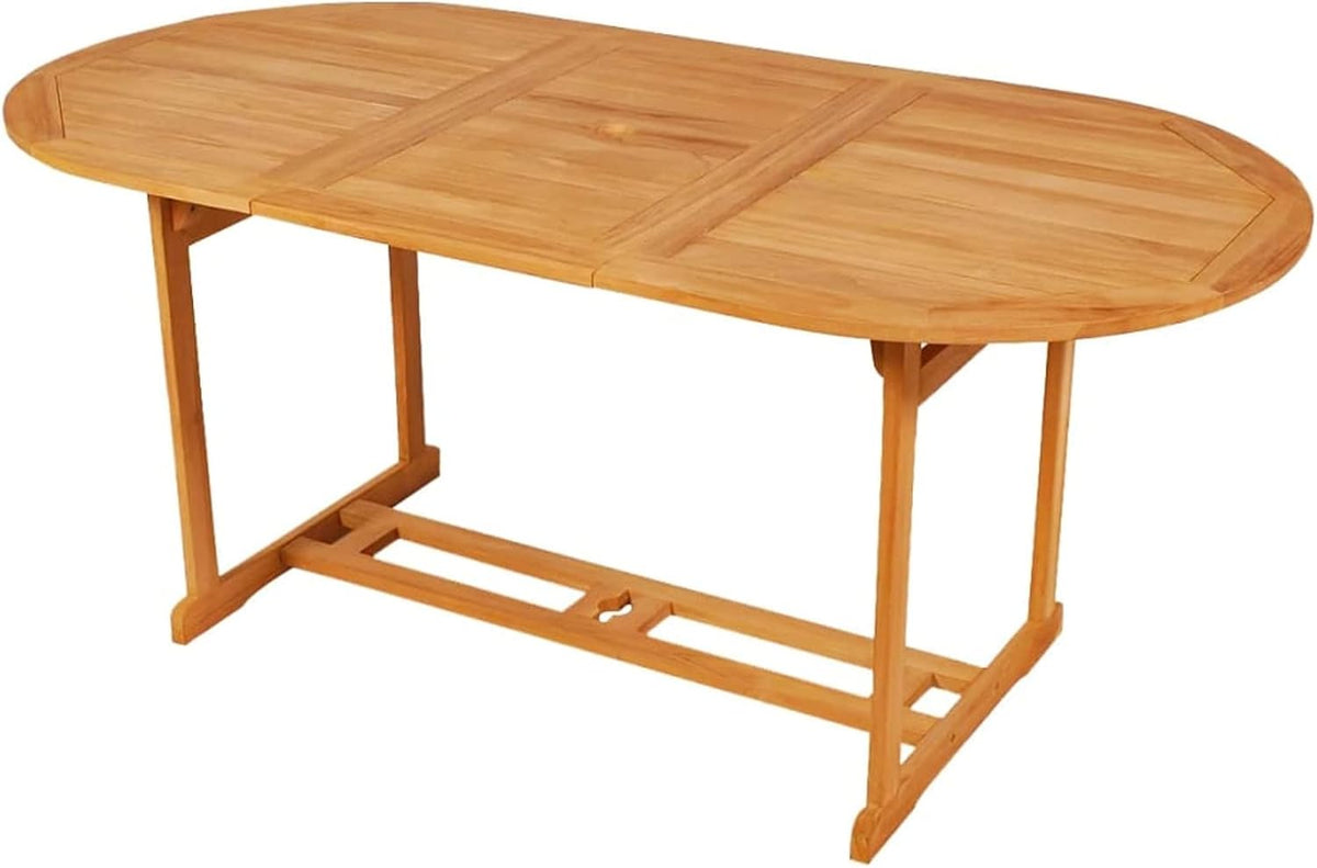 BaraSh Conjunto de Comedor de jardín 7 Piezas Madera Maciza de Teca