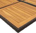 Mesa Jardin Exterior con 6 Sillas, Mesa y Sillas De Comedor De Ratán, Gris 7 pzas Type-98