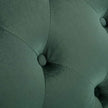 Tumbona verde de terciopelo 145 x 52 x 77 cm