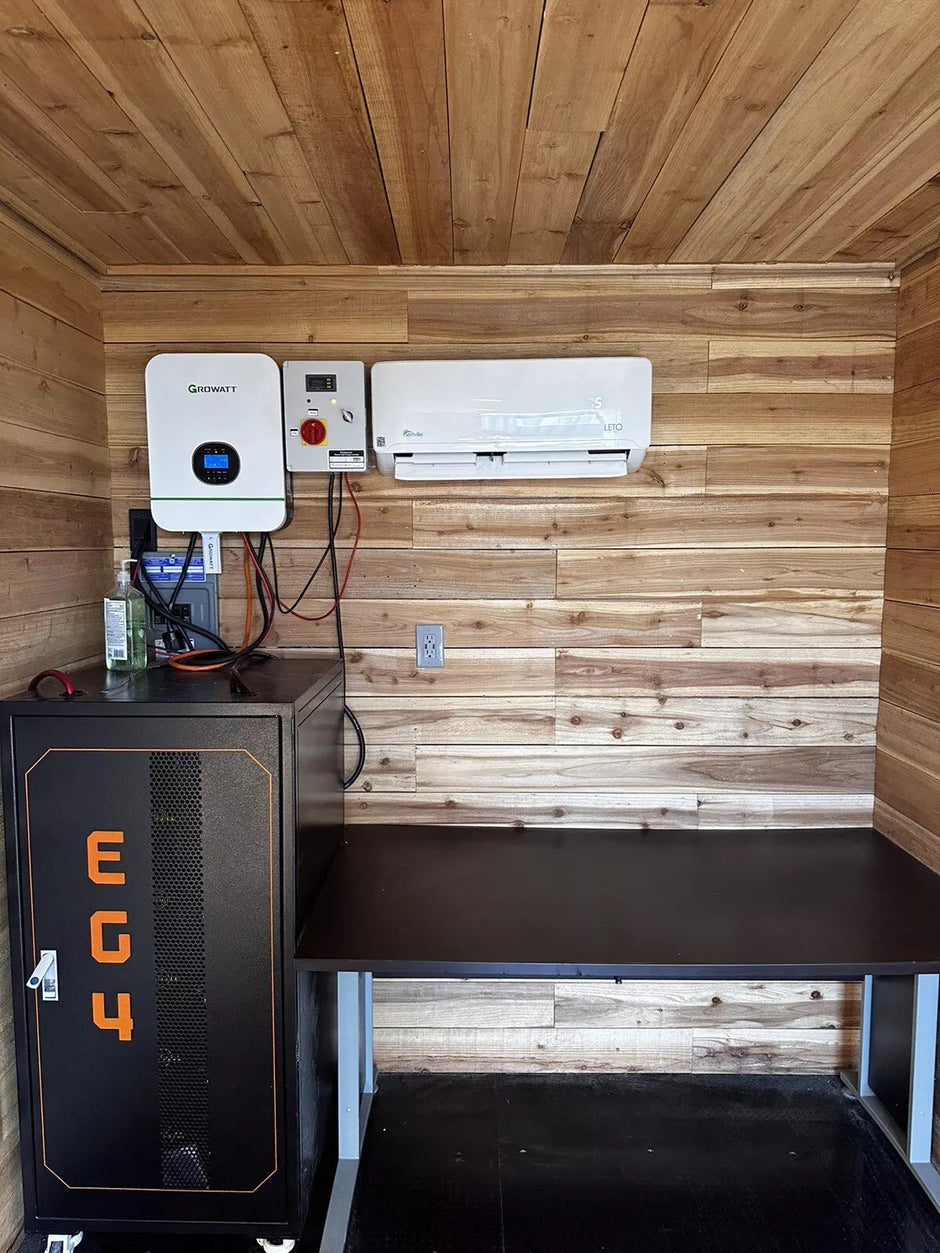 Contenedor de 20 pies Oficina Solar Off Grid
