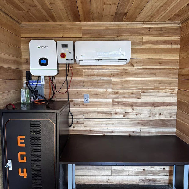 Contenedor de 20 pies Oficina Solar Off Grid