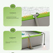 Piscina grande con toldo extraíble, diseño plegable para uso en exteriors