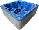 Whirlpool Oasis Maxi Azul - con Tapa y escalones - Dimensiones 210 x 210 x 95 cm