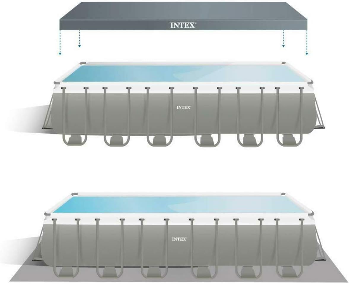 Piscina Ultra XTR con marco 7,3 x 3,7 x 132,1 cm con filtro, bomba, cubierta, escalera