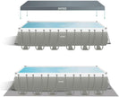 Piscina Ultra XTR con marco 7,3 x 3,7 x 132,1 cm con filtro, bomba, cubierta, escalera