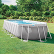 Piscina desmontable ovalada intex prism frame 610x305x122 cm con depuradora