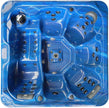 Whirlpool Oasis Maxi Azul - con Tapa y escalones - Dimensiones 210 x 210 x 95 cm