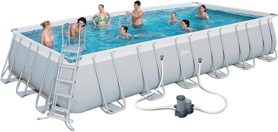 Piscina Rectangular Con Depuradora 732x366x132 cm