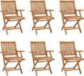 BaraSh Conjunto de Comedor de jardín 7 Piezas Madera Maciza de Teca