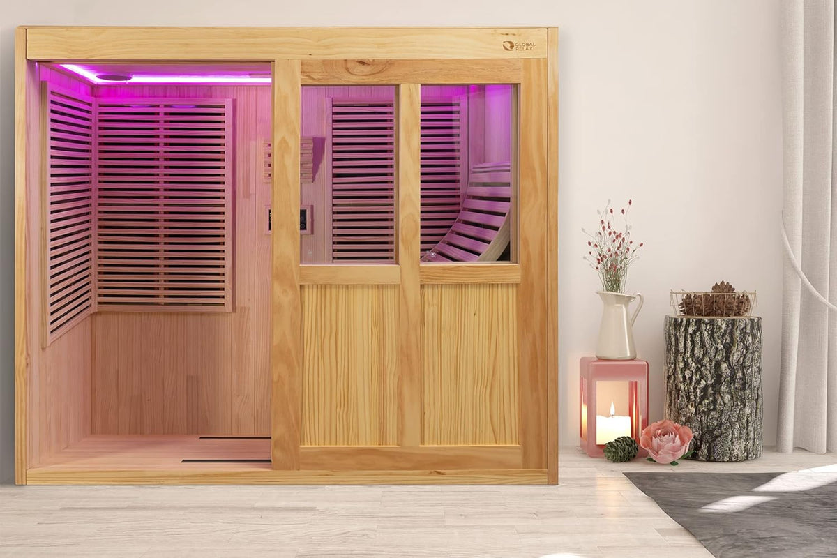 Sauna de Carbono Individual de Cuerpo Entero reclinado