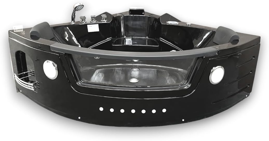 Bañera de esquina Terapia luz de colores Jakuzzi para 2 nueva 140 x 140