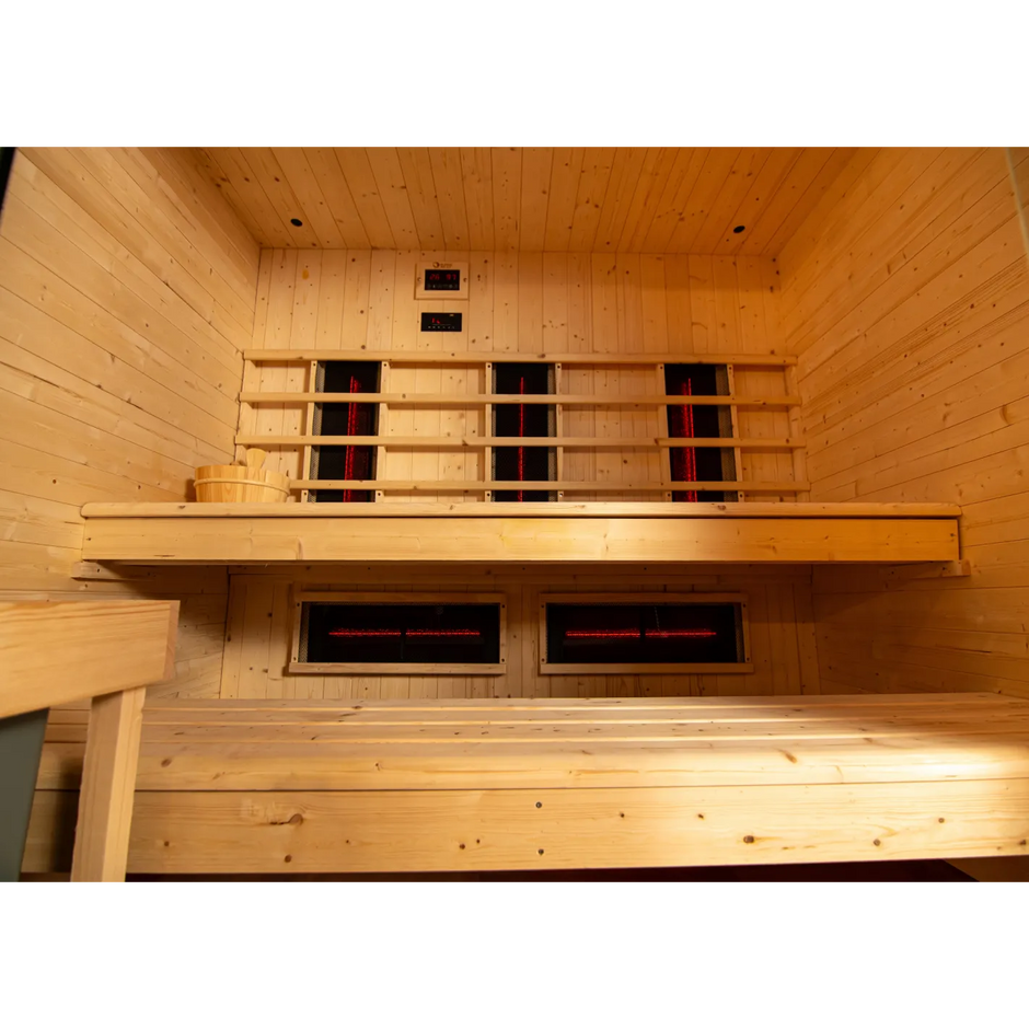 Sauna de infrarrojos+vapor para 4/5 personas