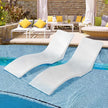 Tumbonas de 2 Piezas, Chaise Longue tumbonas para el Interior de la Piscina para Profundidades de Agua de hasta 12,7 cm
