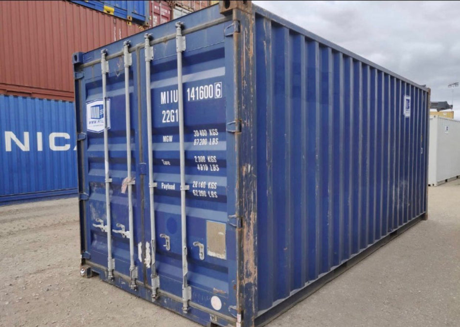 Contenedor usado de 20 pies — carga útil 500 kg, unidad 0022