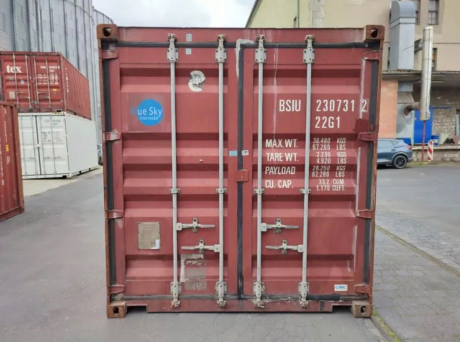 Contenedor usado de 20 pies — carga útil 500 kg, unidad 0023