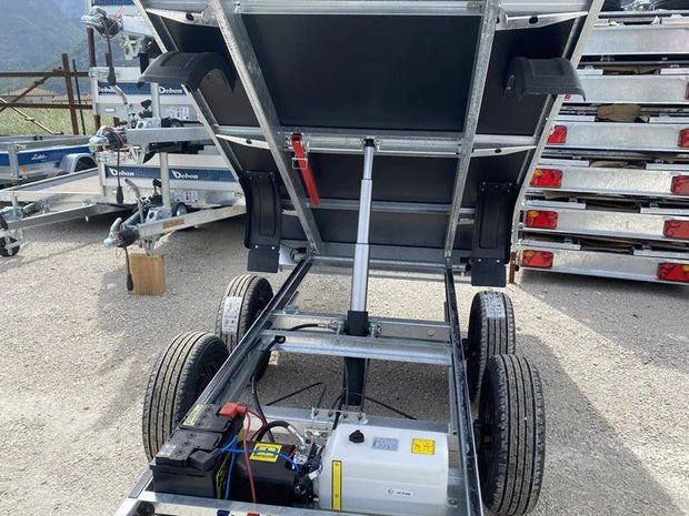 Remolque volquete hidráulico Debon PW 1.2 LUX, 306 × 155 cm, 2.000 kg MMA
