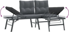Sofa Jardin Exterior Acero, Muebles Jardín Exterior, 9 Piezas