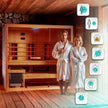 Sauna de infrarrojos+vapor para 4/5 personas