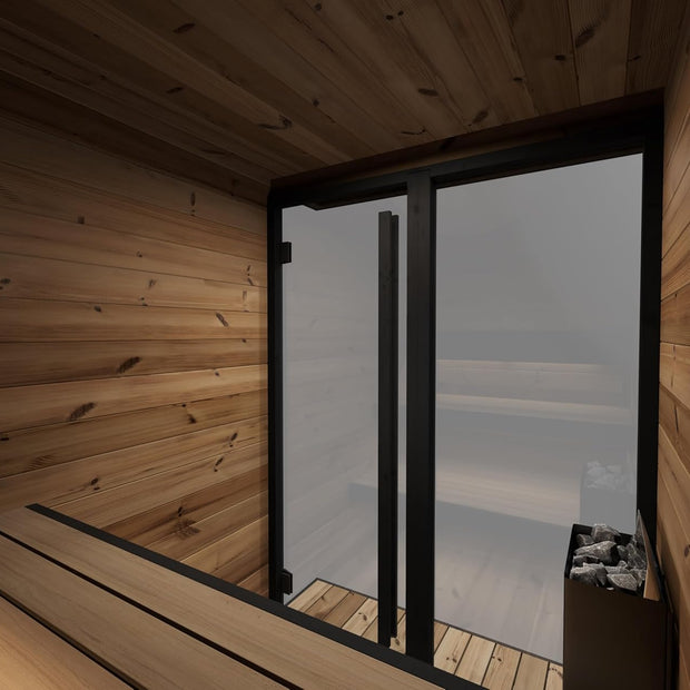 Sauna Exterior Hiki S, 149,6x201,9 cm, Capacidad para hasta 4 Personas.