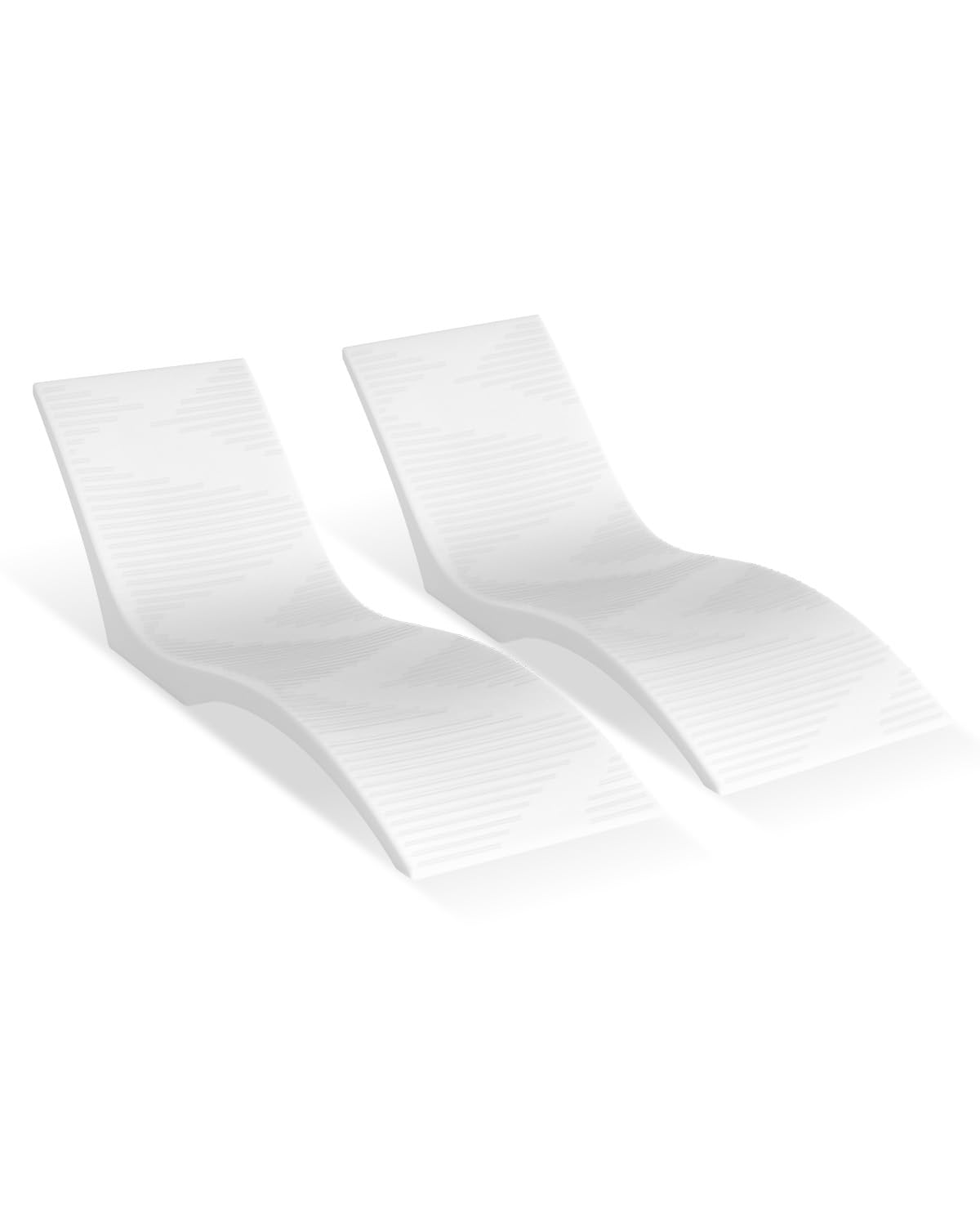 Tumbonas de 2 Piezas, Chaise Longue tumbonas para el Interior de la Piscina para Profundidades de Agua de hasta 12,7 cm