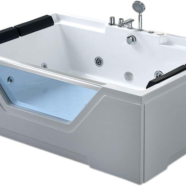 Bañera hidromasaje SPA 170 x 120 cm LINDA Bañera de Esquina Piscina Hidromasaje