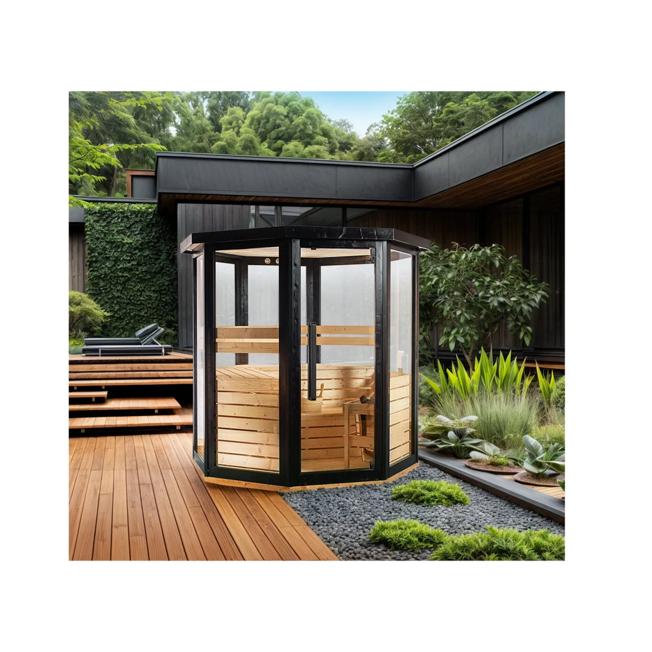 Sauna exterior de vapor para 4/5 personas