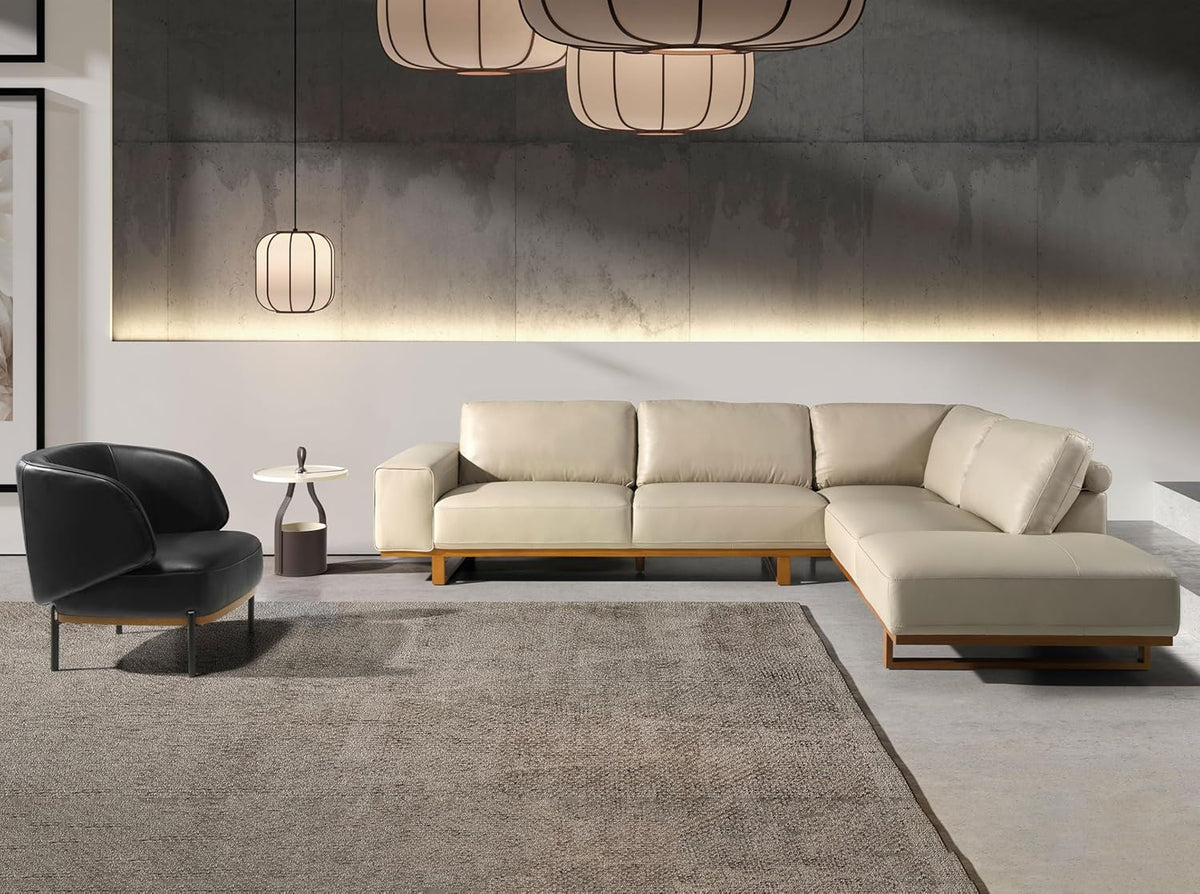 Sofás Modernos - Elegancia y Funcionalidad - Fabricado en Piel - 316 x 252 x 82 cm