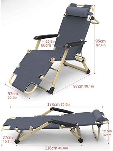 Tumbona Ligera Sillas de jardín Plegables Tumbona reclinable Plegable