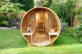 Sauna 6 Personas de Vapor con Estufa de Piedras | Cuida la Piel I Elimina toxinas I Reduce el estrés | Radio I USB I Bluetooh