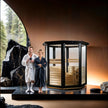 Sauna Exterior Vapor hasta 4 ó 5 Personas | Abeto I Temperatura Regulable I Iluminación