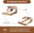 Muebles de terraza resistentes a la intemperie, incluye sofá, taburete, sillón y mesa