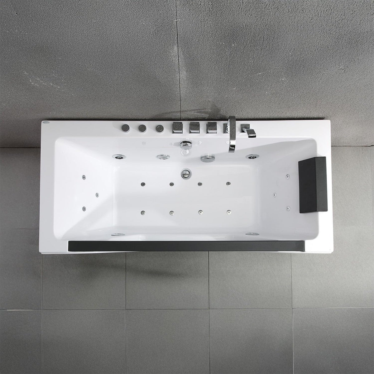 Bañera de hidromasaje con ojo de buey L. 170 x l. 78 cm