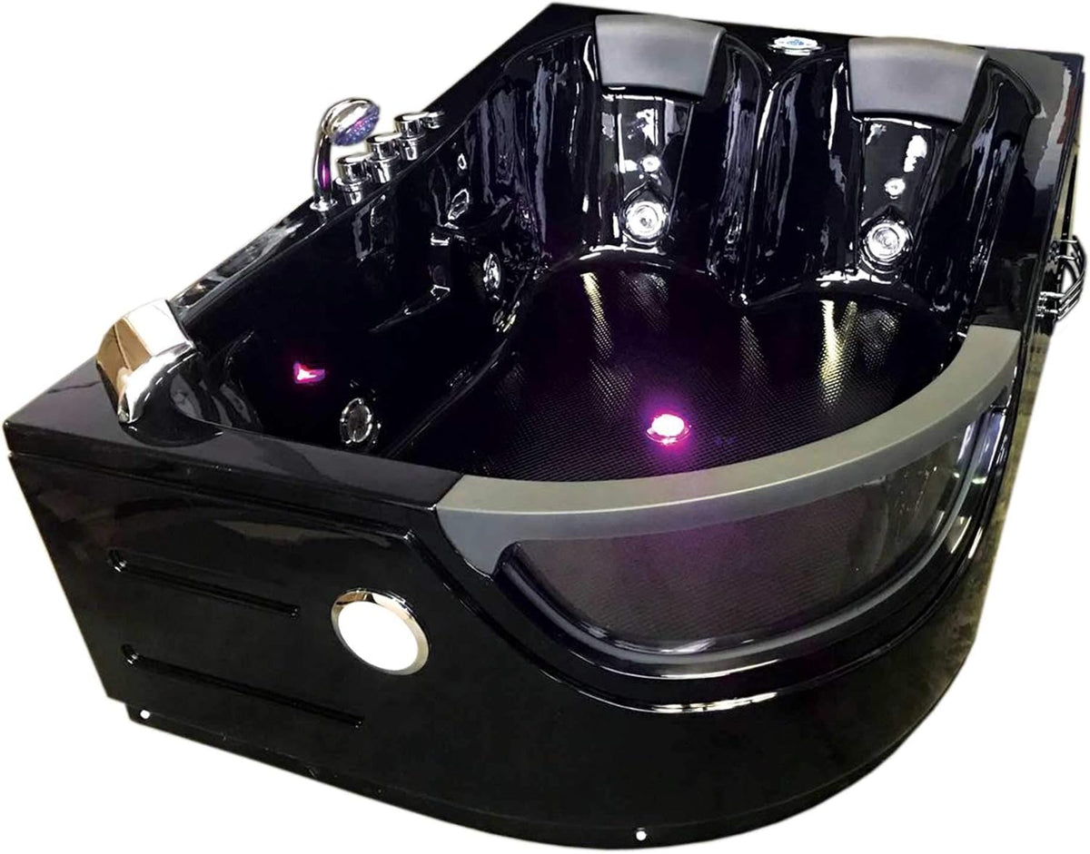 Bañera de esquina hidromasaje Modelo ORION 180 x 120 cm Para 2