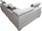 Sofá Esquinero Cama - con Cajón - 2 Otomanas - Reposacabezas