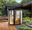 Sauna Exterior Vapor hasta 4 ó 5 Personas | Abeto I Temperatura Regulable I Iluminación
